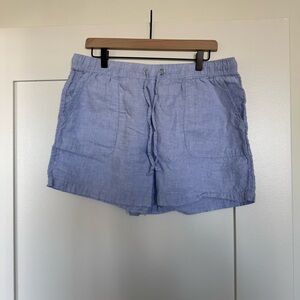 C&C California Sky Blue Linen Shorts